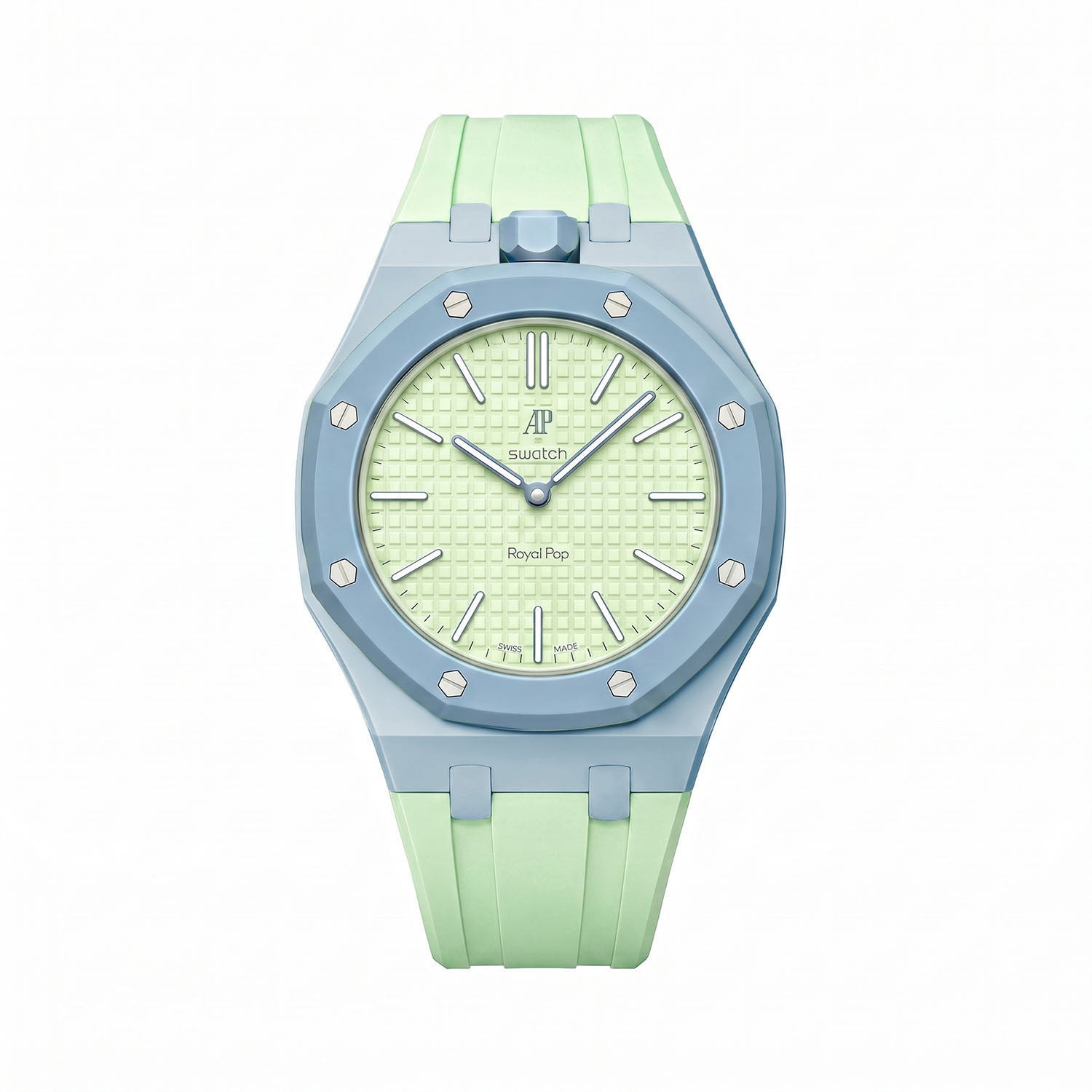 Blaue Acht Swatch x AP Royal Pop Rubber Case-Strap – IFL Watches
