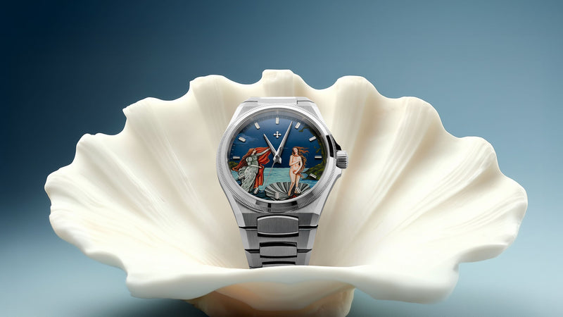 Venezianico Arsenale Venus caseback featuring engraved IFL Watches logo marking this exclusive hand-painted collaboration