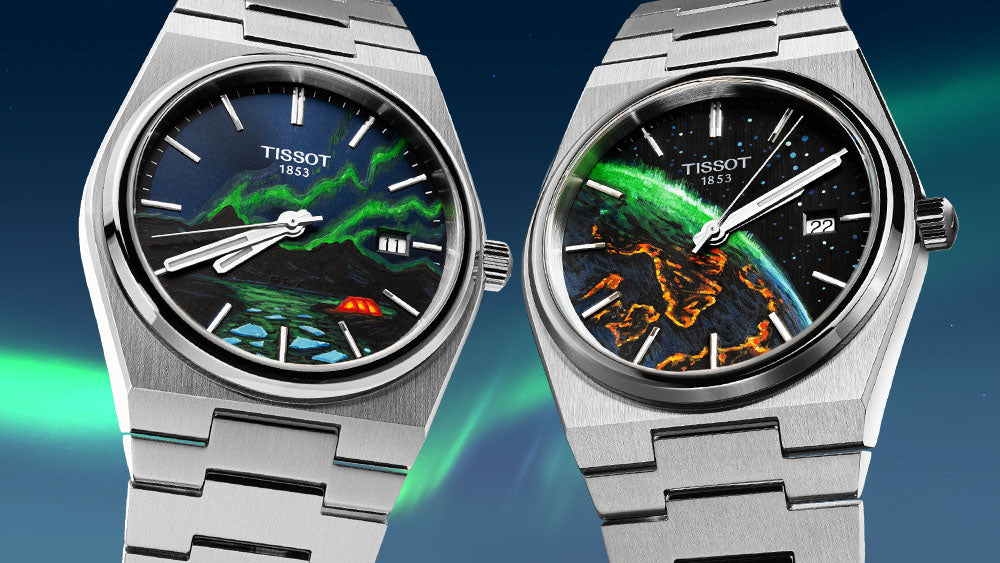 Exclusive hand-painted custom Tissot by IFL Watches featuring Swiss craftsmanship and unique design.