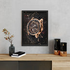 AP Code 1159 – A hand-painted carbon fibre wall art by artist Katy Barnfield.