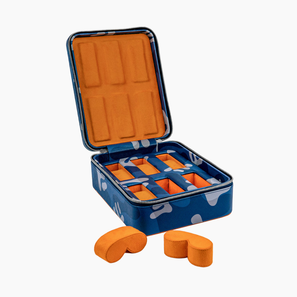 Blue Camo Watch Box – Six Watches