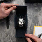 Navy Leather Watch Roll – One Watch