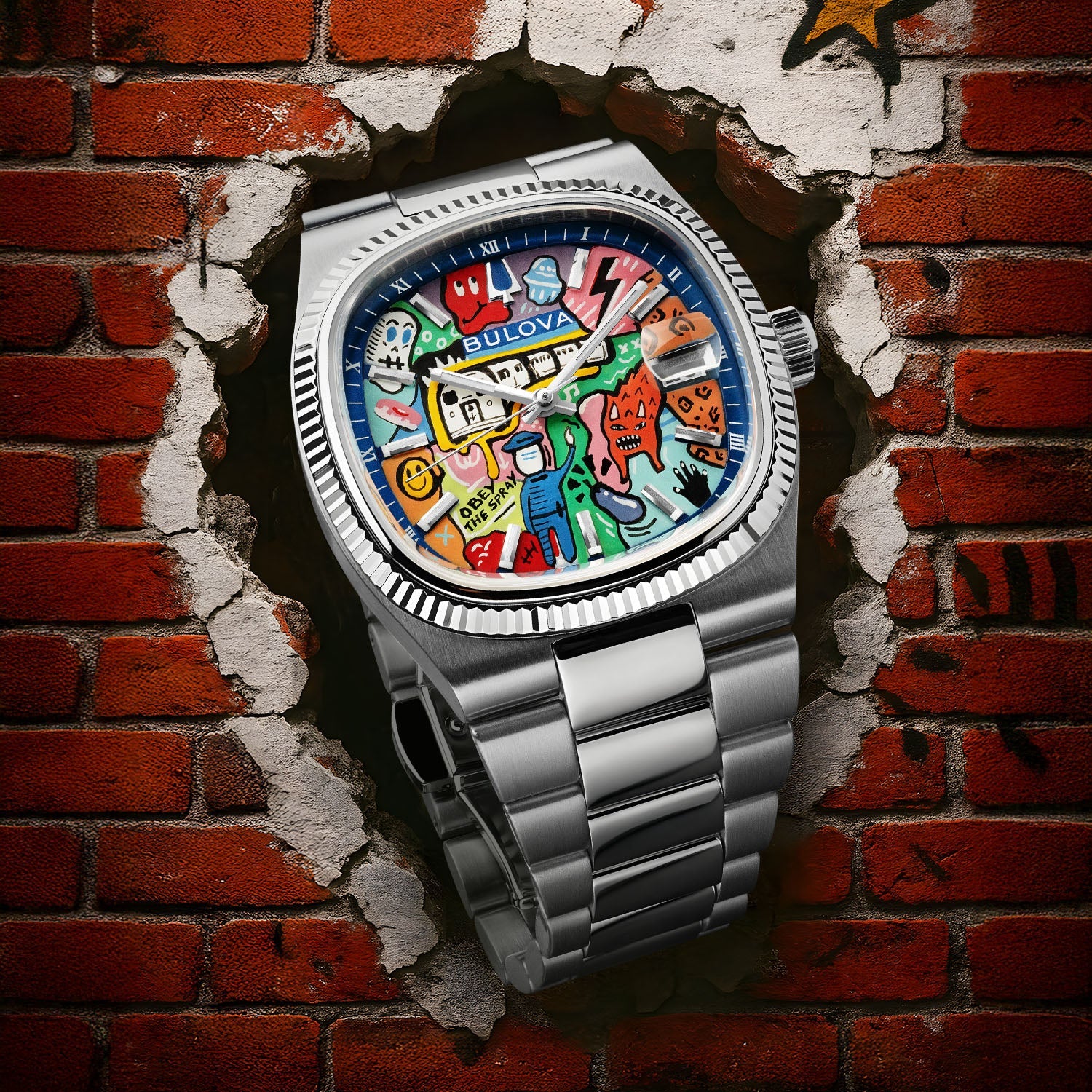 Bulova Super Seville Mural – Limited edition Bulova Super Seville with hand-painted graffiti art design, customized exclusively by IFL Watches