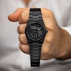 Canvax Who Cares Concept – Custom IFL Watches Canvax with scattered numerals and playful "Who cares, I'm already late" message artwork by IFL Watches