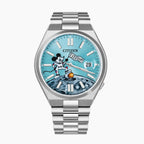 Free Willie Concept – Exclusive hand-painted Steamboat Willie artwork customized on Citizen Tsuyosa Automatic. 