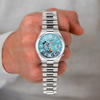 Free Willie Concept – Exclusive hand-painted Steamboat Willie artwork customized on Citizen Tsuyosa Automatic. 