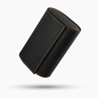 Noir Leather Watch Roll – Two Watches