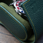 Olive Leather Watch Roll – One Watch