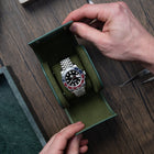 Olive Leather Watch Roll – One Watch