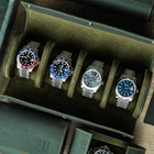 Olive Leather Watch Roll – Four Watches
