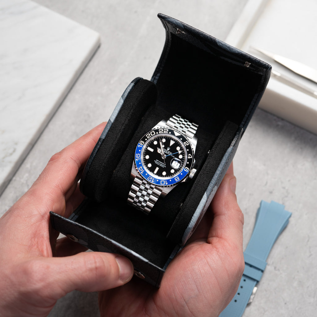 Stealth Camo Leather Watch Roll – One Watch