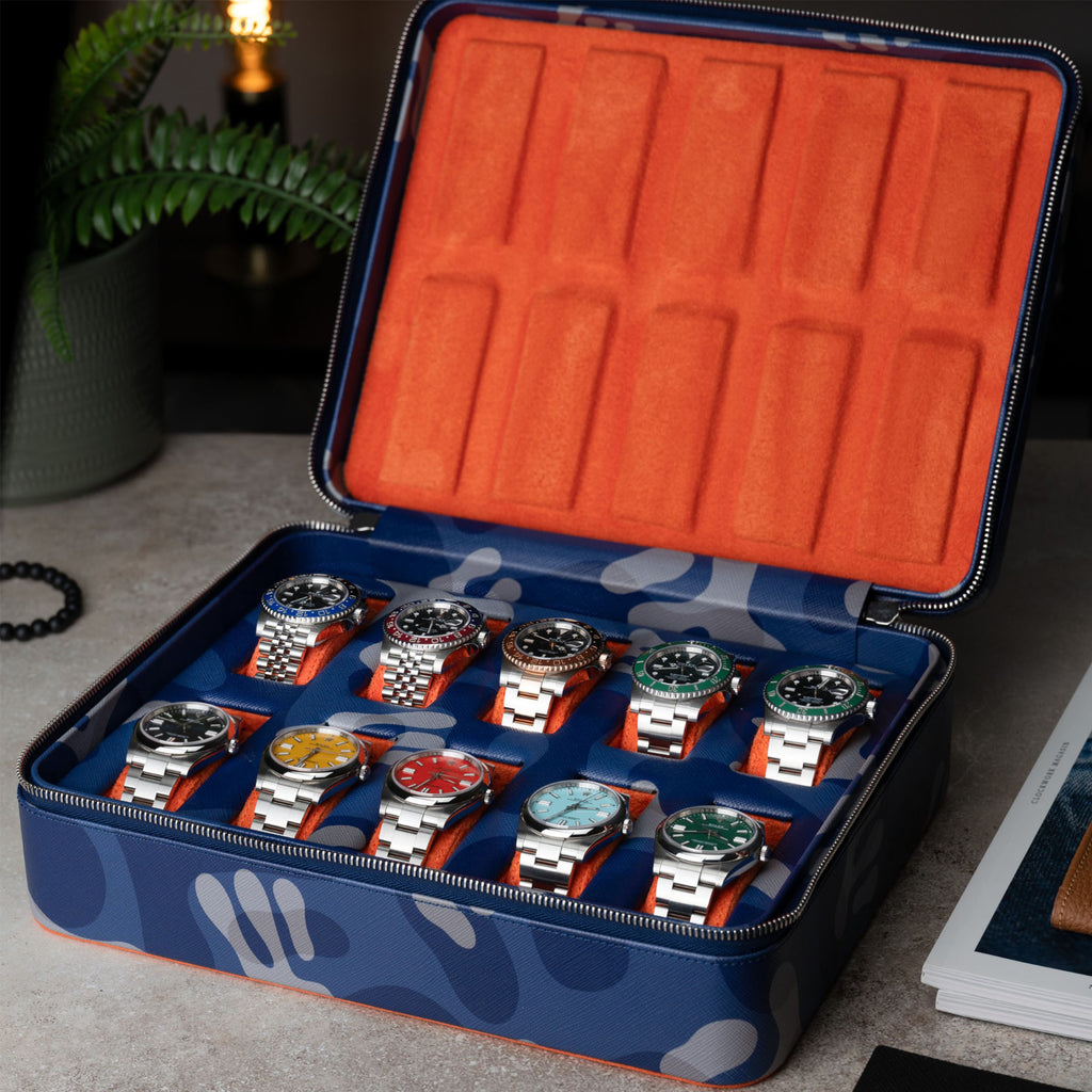 Blue Camo Watch Box – Ten Watches