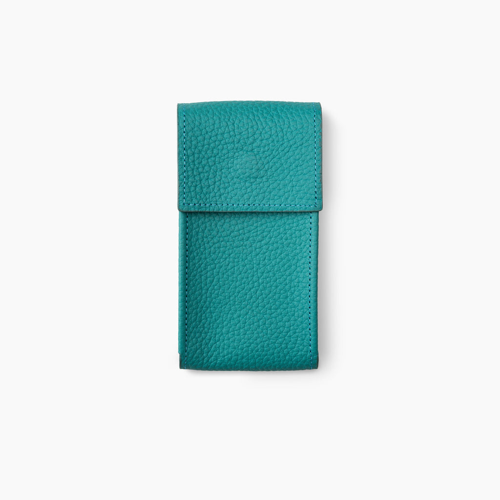 Teal Leather Watch Pouch