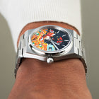 A Dive in Dime Concept – Hand-painted custom Tissot PRX featuring treasure vault diving artwork, a bespoke timepiece by IFL Watches