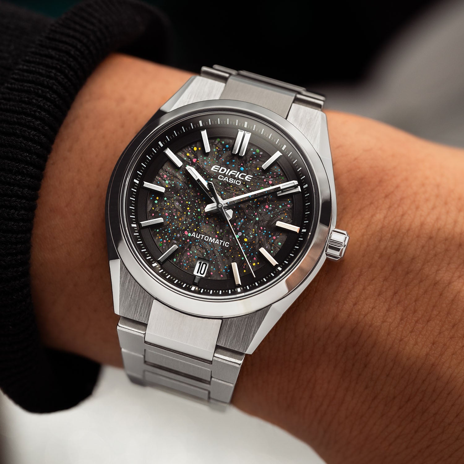 Edifice Galaxy Concept – Hand-painted custom Casio Edifice featuring cosmic artwork, a bespoke limited edition timepiece by IFL Watches