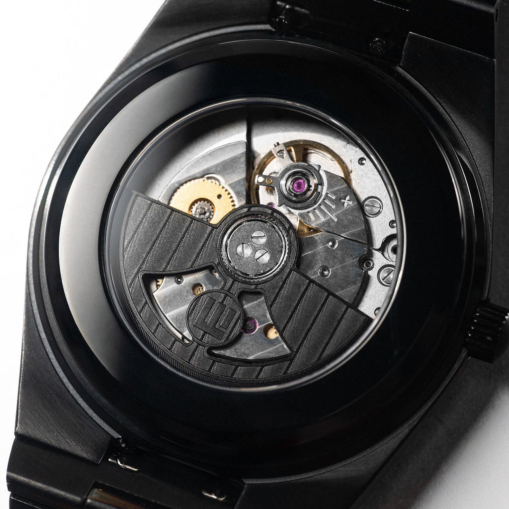 IFL Canvax Off the Record — Hand-painted custom Canvax featuring the world's most recognizable figures around a green billiard table in a warmly lit lounge, on a 40mm black matte automatic, a bespoke timepiece by IFL Watches.