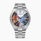 Tsuyosa Tokyo Concept – Exclusive Citizen Tsuyosa from the Japan-Inspired Collection with a hand-painted Tokyo dial. A nostalgic glimpse into yokocho alley life. Limited edition by IFL Watches.