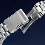 Citizen Tsuyosa Shore Midnight Sky — stainless steel bracelet with a fold-over clasp and hidden push buttons, a limited edition timepiece by IFL Watches.