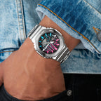 G-Shock CasiOak Blue Flamingo – Hand-painted custom G-Shock CasiOak featuring Miami-inspired artwork, a bespoke limited edition timepiece by IFL Watches