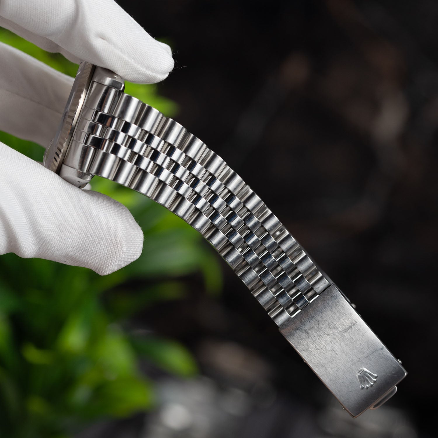 Late Night at the Bellagio Concept – Hand-painted custom Rolex Datejust 16234 featuring vibrant casino gaming artwork, a bespoke timepiece by IFL Watches