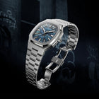 MAEN x IFL Manhattan After Dark limited edition watch featuring hand-painted Gotham-inspired noir dial with vigilante aesthetic on Manhattan 37 platform