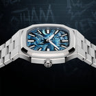 MAEN x IFL Manhattan After Dark limited edition watch featuring hand-painted Gotham-inspired noir dial with vigilante aesthetic on Manhattan 37 platform