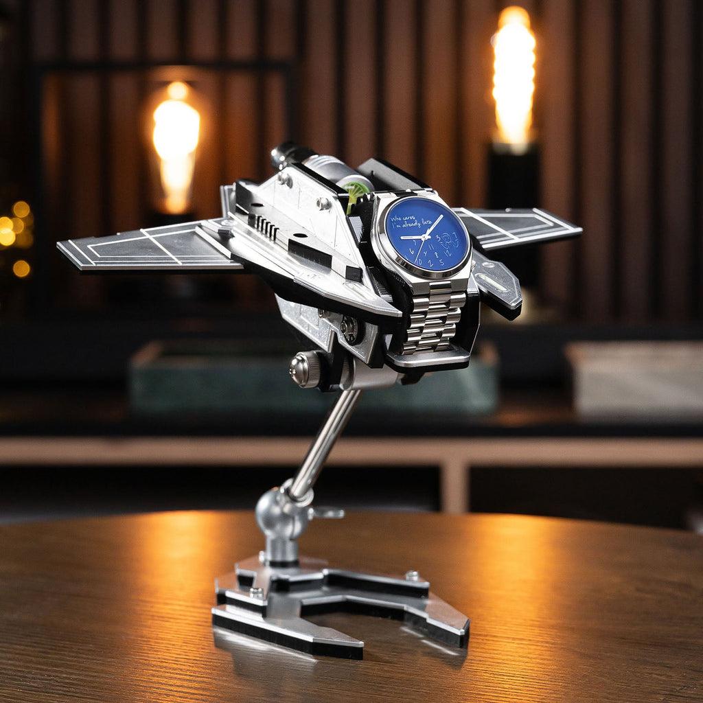 UFO Watchcraft – Robotoy Watch Stand, handcrafted space-inspired adjustable watch holder