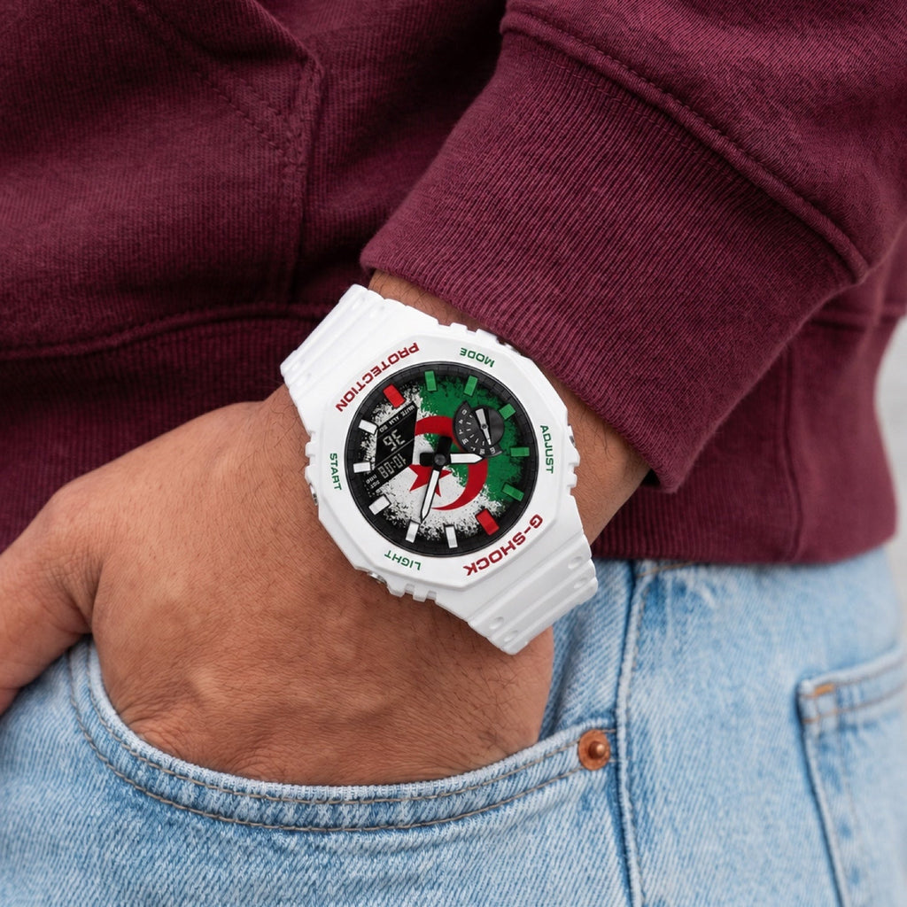 Custom Algeria flag G-Shock wristwatch by IFL Watches