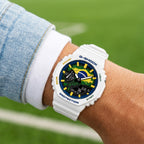 Casio G-Shock Brazil flag watch worn on the wrist, by IFL Watches