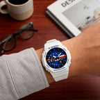 Custom Cape Verde flag Casio G-Shock on the wrist, by IFL Watches