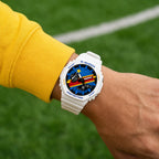 Casio G-Shock DR Congo flag watch worn on the wrist, by IFL Watches