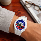 Custom Haiti flag Casio G-Shock on the wrist, by IFL Watches