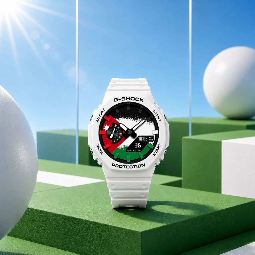 Custom Jordan flag G-Shock wristwatch by IFL Watches