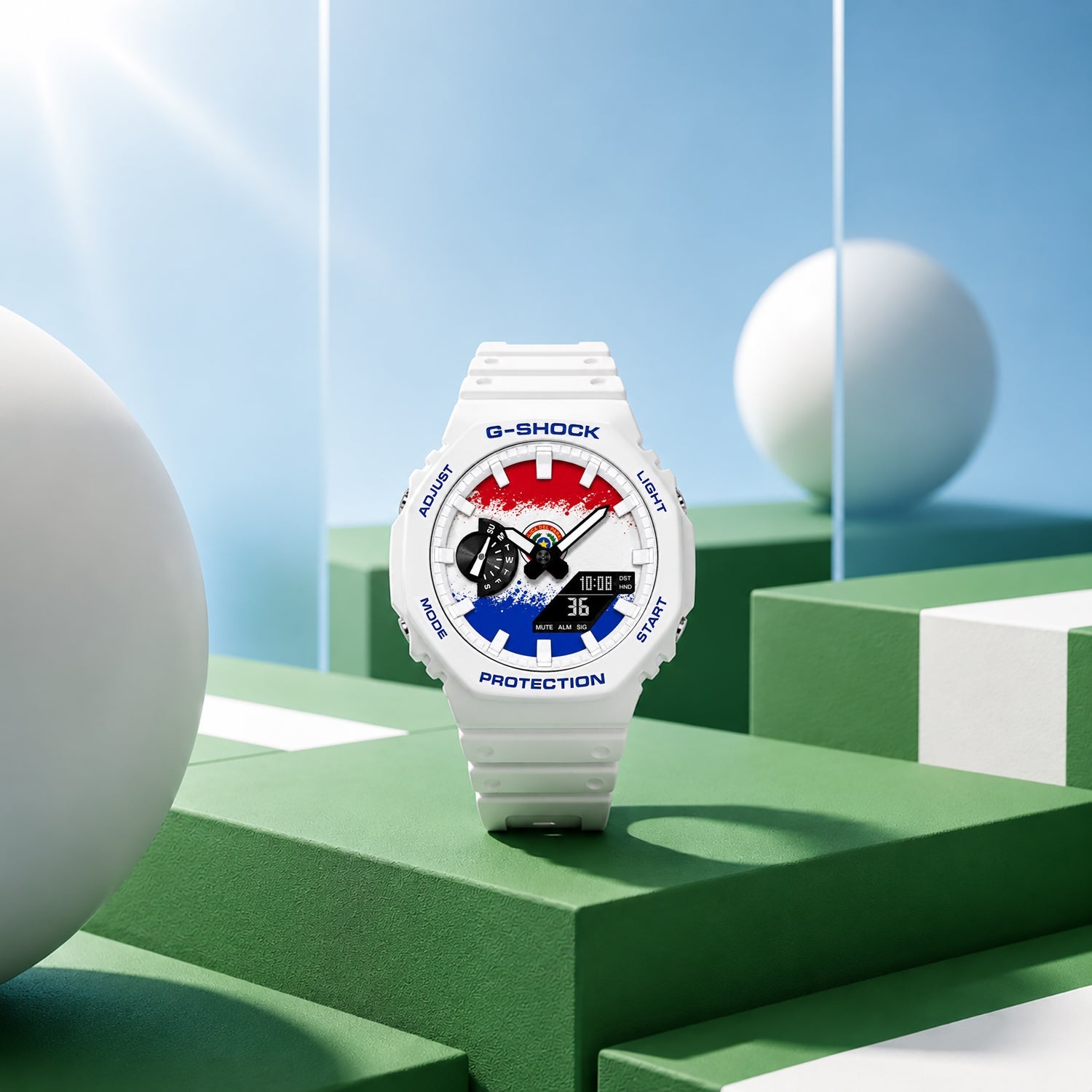 Custom Paraguay flag G-Shock wristwatch by IFL Watches