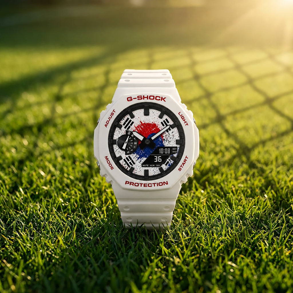 Casio G-Shock South Korea flag dial watch, customized by IFL Watches