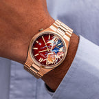 Royal Rage Concept – Rose gold Citizen Tsuyosa transformed with hand-painted power transformation artwork, a unique bespoke creation by IFL Watches
