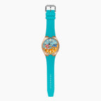 Citizen Tsuyosa Strap – Tiffany FKM strap fitted to the hand-painted Citizen Tsuyosa Dive in Time by IFL Watches