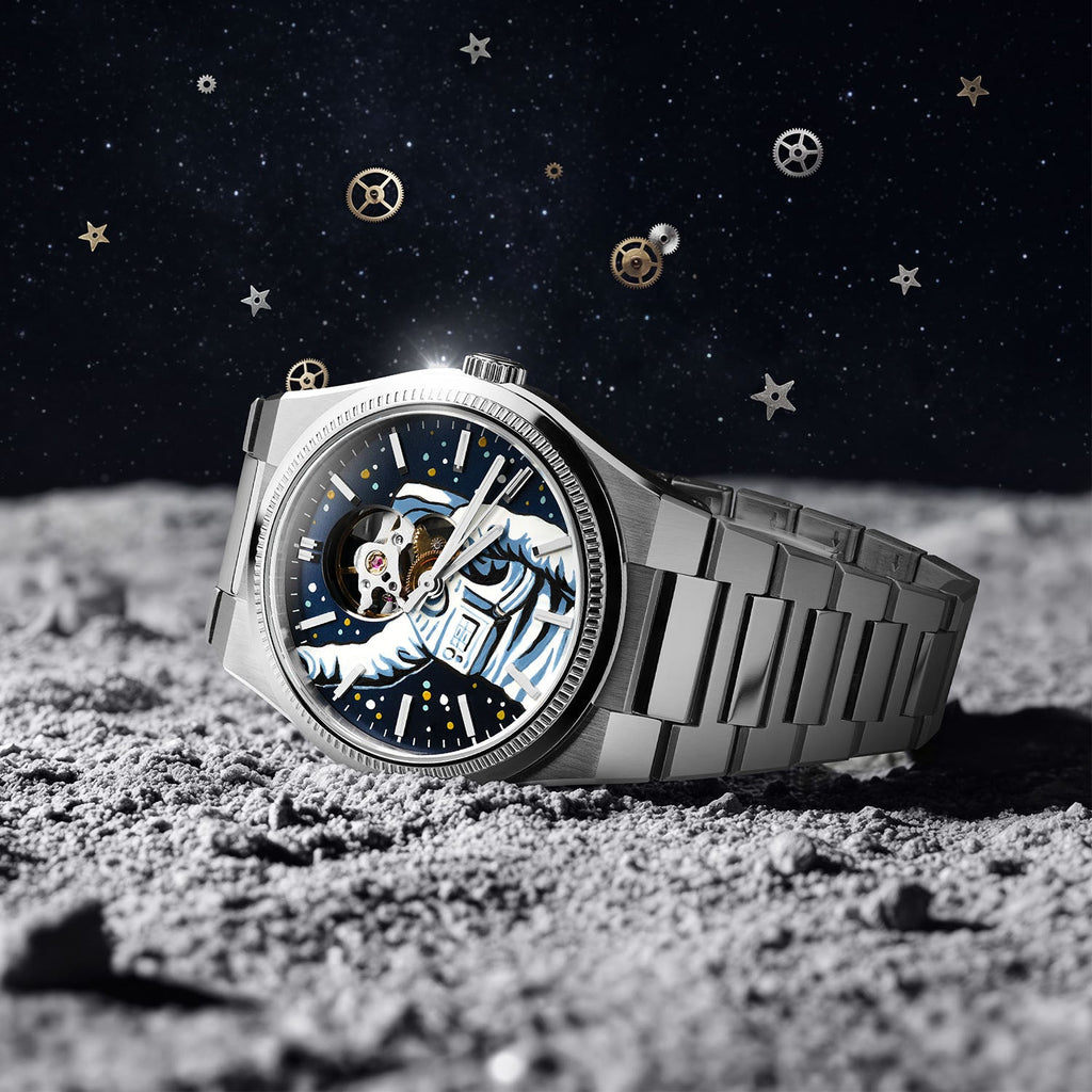 Festina Astronaut – Hand-painted customized Festina F20053 featuring cosmic space artwork, exclusive collaboration timepiece by IFL Watches