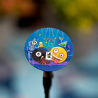 Out of Order Shaker Happy Hour — The painted dial before casing, showing the dancer, the joker card and the yellow face, custom limited edition by IFL Watches