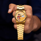 A Dime in Time Concept – Hand-painted custom Tissot PRX featuring wealth collector artwork, a bespoke timepiece by IFL Watches