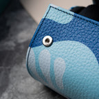 Azure Camo Leather Watch Roll – Two Watches