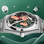 PRX Popeye Jailbreak Concept—hand-painted custom dial with Popeye artwork on Swiss-made Tissot PRX Quartz 40mm by IFL Watches