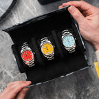 Stealth Camo Leather Watch Roll – Three Watches