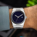 Aventurine Steel Concept – Custom natural aventurine stone dial on stainless steel watch, bespoke timepiece by IFL Watches