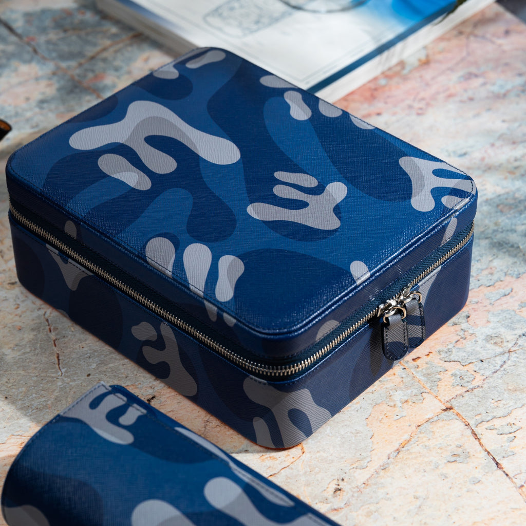 Blue Camo Watch Box – Six Watches