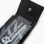 Charcoal Panda Leather Watch Pouch