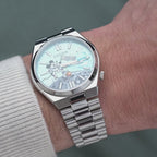 Free Willie Concept – Exclusive hand-painted Steamboat Willie artwork customized on Citizen Tsuyosa Automatic. 